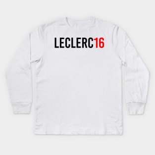 Charles Leclerc 16 Design Kids Long Sleeve T-Shirt